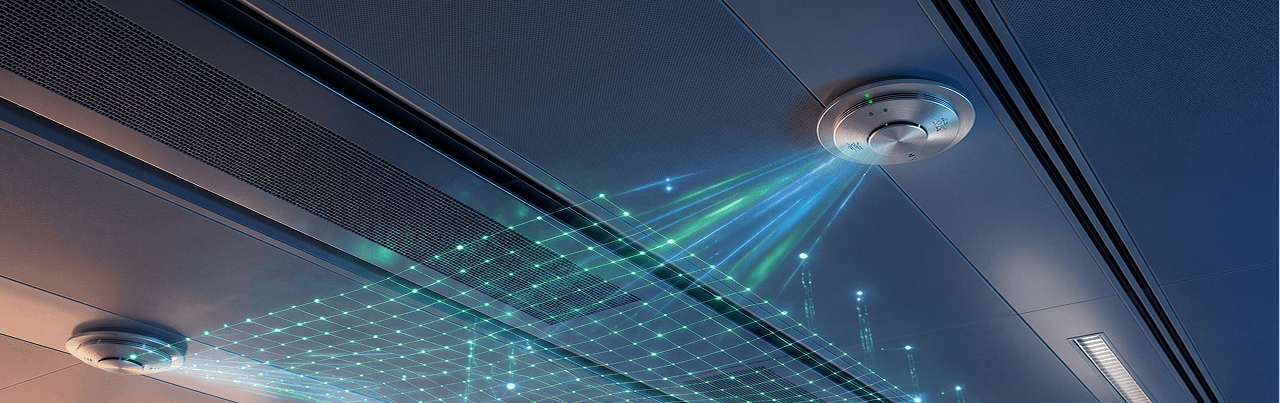 KenergyAI abstract building and energy network background